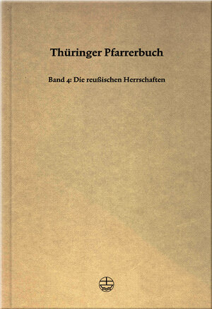 Buchcover Thüringer Pfarrerbuch  | EAN 9783374035915 | ISBN 3-374-03591-4 | ISBN 978-3-374-03591-5