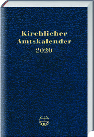Buchcover Kirchlicher Amtskalender 2020 – blau  | EAN 9783374057160 | ISBN 3-374-05716-0 | ISBN 978-3-374-05716-0