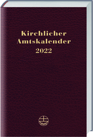 Buchcover Kirchlicher Amtskalender 2022 – rot  | EAN 9783374066964 | ISBN 3-374-06696-8 | ISBN 978-3-374-06696-4