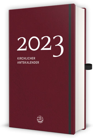 Buchcover Kirchlicher Amtskalender 2023 – rot  | EAN 9783374071449 | ISBN 3-374-07144-9 | ISBN 978-3-374-07144-9