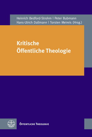 Buchcover Kritische Öffentliche Theologie | Hans-Ulrich Dallmann | EAN 9783374072019 | ISBN 3-374-07201-1 | ISBN 978-3-374-07201-9