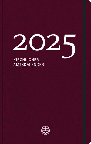 Buchcover Kirchlicher Amtskalender 2025 – rot  | EAN 9783374076000 | ISBN 3-374-07600-9 | ISBN 978-3-374-07600-0