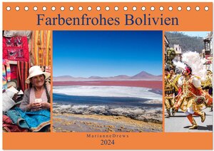 Buchcover Farbenfrohes Bolivien (Tischkalender 2024 DIN A5 quer), CALVENDO Monatskalender | Marianne Drews | EAN 9783383196072 | ISBN 3-383-19607-0 | ISBN 978-3-383-19607-2