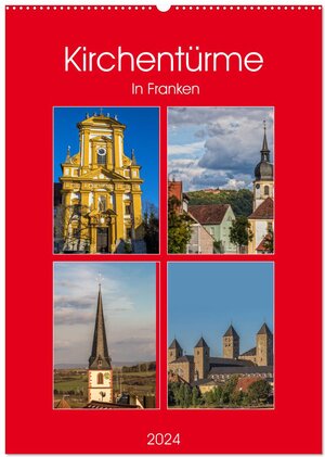 Buchcover Kirchentürme in Franken (Wandkalender 2024 DIN A2 hoch), CALVENDO Monatskalender | Hans Will | EAN 9783383253089 | ISBN 3-383-25308-2 | ISBN 978-3-383-25308-9