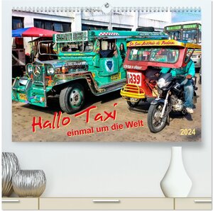 Buchcover Hallo Taxi - einmal um die Welt (hochwertiger Premium Wandkalender 2024 DIN A2 quer), Kunstdruck in Hochglanz | Peter Roder | EAN 9783383357558 | ISBN 3-383-35755-4 | ISBN 978-3-383-35755-8
