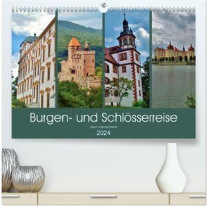 Buchcover Burgen- und Schlösserreise durch Deutschland (hochwertiger Premium Wandkalender 2024 DIN A2 quer), Kunstdruck in Hochglanz | Andrea Janke | EAN 9783383358449 | ISBN 3-383-35844-5 | ISBN 978-3-383-35844-9