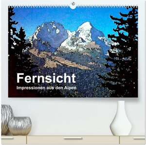 Buchcover Fernsicht - Impressionen aus den Alpen (hochwertiger Premium Wandkalender 2024 DIN A2 quer), Kunstdruck in Hochglanz | Friederike Küster | EAN 9783383591716 | ISBN 3-383-59171-9 | ISBN 978-3-383-59171-6