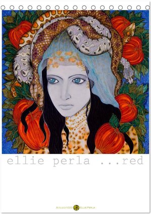 Buchcover ELLIE PERLA ... RED (Tischkalender 2024 DIN A5 hoch), CALVENDO Monatskalender  | EAN 9783383605536 | ISBN 3-383-60553-1 | ISBN 978-3-383-60553-6
