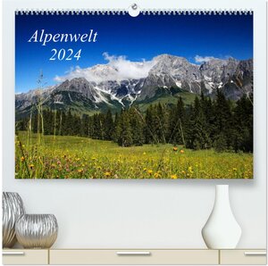 Buchcover Alpenwelt 2024 (hochwertiger Premium Wandkalender 2024 DIN A2 quer), Kunstdruck in Hochglanz | Nailia Schwarz | EAN 9783383632174 | ISBN 3-383-63217-2 | ISBN 978-3-383-63217-4