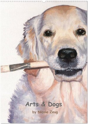 Buchcover Arts & Dogs (Wandkalender 2024 DIN A2 hoch), CALVENDO Monatskalender | Nicole Zeug | EAN 9783383634109 | ISBN 3-383-63410-8 | ISBN 978-3-383-63410-9