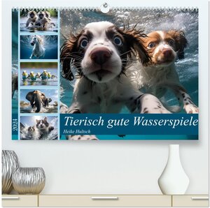 Buchcover Tierisch gute Wasserspiele (hochwertiger Premium Wandkalender 2024 DIN A2 quer), Kunstdruck in Hochglanz | Heike Hultsch | EAN 9783383667404 | ISBN 3-383-66740-5 | ISBN 978-3-383-66740-4