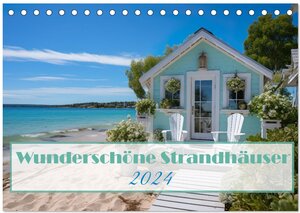 Buchcover Wunderschöne Strandhäuser (Tischkalender 2024 DIN A5 quer), CALVENDO Monatskalender | Ally Bee | EAN 9783383709968 | ISBN 3-383-70996-5 | ISBN 978-3-383-70996-8