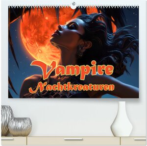 Buchcover Vampire Nachtkreaturen (hochwertiger Premium Wandkalender 2024 DIN A2 quer), Kunstdruck in Hochglanz | Liselotte Brunner-Klaus | EAN 9783383730818 | ISBN 3-383-73081-6 | ISBN 978-3-383-73081-8