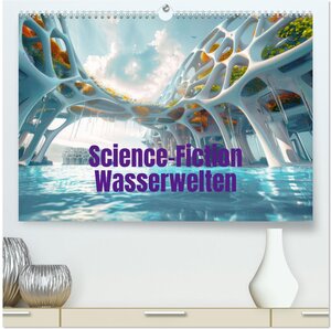 Buchcover Science-Fiction Wasserwelten (hochwertiger Premium Wandkalender 2025 DIN A2 quer), Kunstdruck in Hochglanz | Liselotte Brunner-Klaus | EAN 9783383803529 | ISBN 3-383-80352-X | ISBN 978-3-383-80352-9