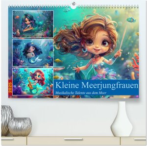 Buchcover Kleine Meerjungfrauen (hochwertiger Premium Wandkalender 2025 DIN A2 quer), Kunstdruck in Hochglanz | Thomas Meinert | EAN 9783383813085 | ISBN 3-383-81308-8 | ISBN 978-3-383-81308-5
