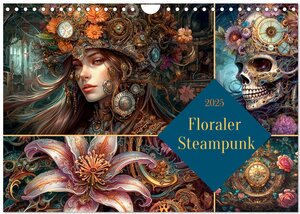 Buchcover Floraler Steampunk (Wandkalender 2025 DIN A4 quer), CALVENDO Monatskalender | Cathrin Illgen | EAN 9783383849527 | ISBN 3-383-84952-X | ISBN 978-3-383-84952-7