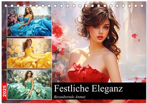 Buchcover Festliche Eleganz. Bezaubernde Anmut (Tischkalender 2025 DIN A5 quer), CALVENDO Monatskalender | Rose Hurley | EAN 9783383888809 | ISBN 3-383-88880-0 | ISBN 978-3-383-88880-9