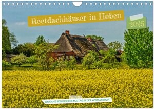 Buchcover Reetdachhäuser in Hoben - Ein Maitag in der Wismarbucht (Wandkalender 2025 DIN A4 quer), CALVENDO Monatskalender | Holger Felix | EAN 9783383967047 | ISBN 3-383-96704-2 | ISBN 978-3-383-96704-7