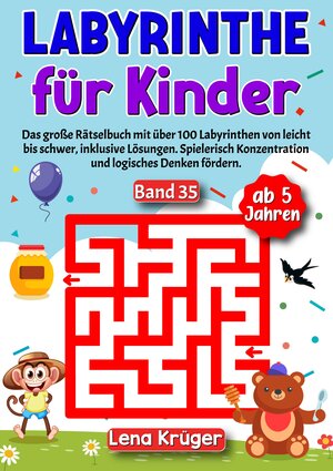 Buchcover Labyrinthe für Kinder ab 5 Jahren - Band 35 | Lena Krüger | EAN 9783384184917 | ISBN 3-384-18491-2 | ISBN 978-3-384-18491-7