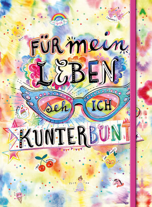 Buchcover Für mein Leben seh ich kunterbunt (Notizbuch No. 2 Emma Flint). DIN A5 punktkariert mit farbiger Einstecktasche, Lesebändchen und Verschlussgummi | Emma Flint | EAN 9783401607078 | ISBN 3-401-60707-3 | ISBN 978-3-401-60707-8