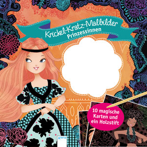 Buchcover Krickel-Kratz-Malbilder. Prinzessinnen  | EAN 9783401711508 | ISBN 3-401-71150-4 | ISBN 978-3-401-71150-8