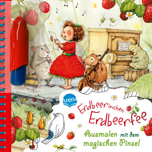Buchcover Ausmalen mit dem magischen Pinsel. Erdbeerinchen Erdbeerfee | Alin Estner | EAN 9783401718200 | ISBN 3-401-71820-7 | ISBN 978-3-401-71820-0