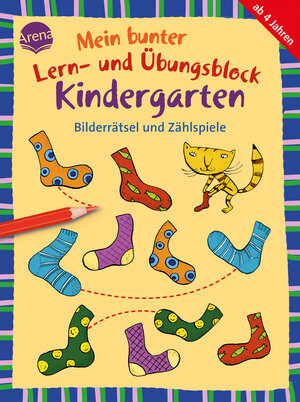 Buchcover Mein bunter Lern- und Übungsblock Kindergarten. Bilderrätsel und Zählspiele | Friederike Barnhusen | EAN 9783401718231 | ISBN 3-401-71823-1 | ISBN 978-3-401-71823-1