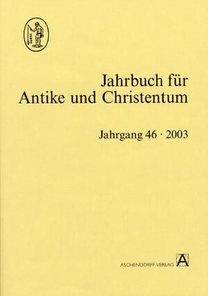 Buchcover Jahrbuch für Antike und Christentum  | EAN 9783402081372 | ISBN 3-402-08137-7 | ISBN 978-3-402-08137-2