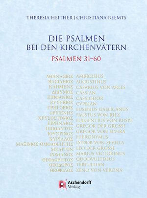 Buchcover Die Psalmen bei den Kirchenvätern. Psalmen 31-60 | Theresia Heither | EAN 9783402246825 | ISBN 3-402-24682-1 | ISBN 978-3-402-24682-5