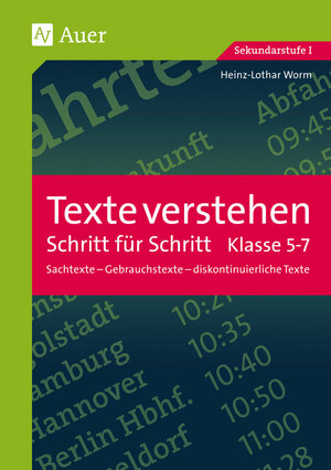 Buchcover Texte verstehen - Schritt für Schritt, Klasse 5-7 | Heinz-Lothar Worm | EAN 9783403064190 | ISBN 3-403-06419-0 | ISBN 978-3-403-06419-0