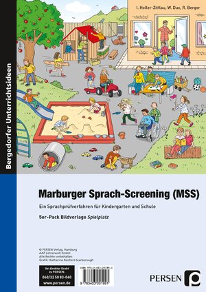 Buchcover Marburger Sprach-Screening (MSS) - Bildvorlagen | I. Holler-Zittlau | EAN 9783403201991 | ISBN 3-403-20199-6 | ISBN 978-3-403-20199-1