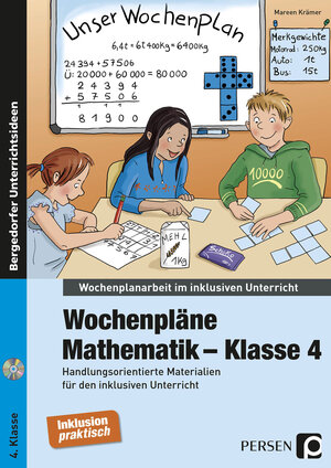 Buchcover Wochenpläne Mathematik - Klasse 4 | Mareen Krämer | EAN 9783403236139 | ISBN 3-403-23613-7 | ISBN 978-3-403-23613-9