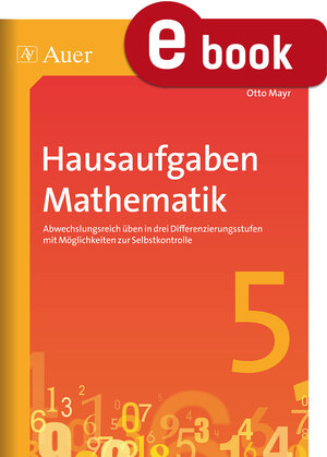 Buchcover Hausaufgaben Mathematik Klasse 5 | Otto Mayr | EAN 9783403367376 | ISBN 3-403-36737-1 | ISBN 978-3-403-36737-6