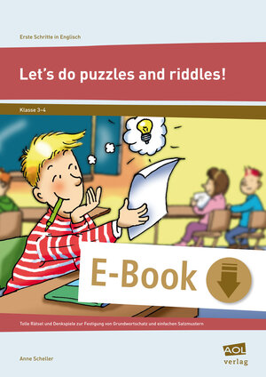 Buchcover Let's do puzzles and riddles! | Anne Scheller | EAN 9783403400370 | ISBN 3-403-40037-9 | ISBN 978-3-403-40037-0