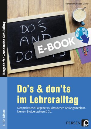 Buchcover Do's & Don'ts im Lehreralltag | Franziska Krumwiede-Steiner | EAN 9783403504757 | ISBN 3-403-50475-1 | ISBN 978-3-403-50475-7