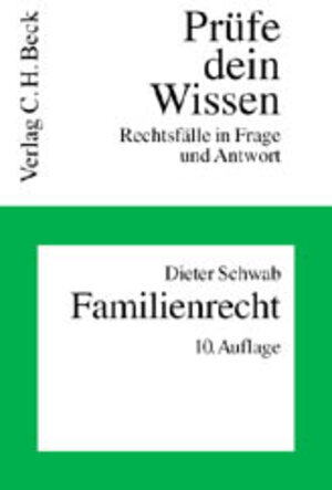 Buchcover BGB Familienrecht | Dieter Schwab | EAN 9783406354632 | ISBN 3-406-35463-7 | ISBN 978-3-406-35463-2