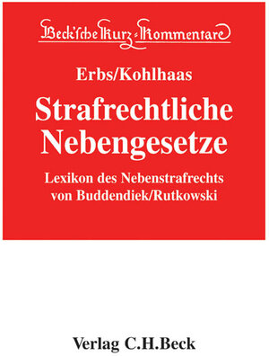 Buchcover Lexikon des Nebenstrafrechts  | EAN 9783406357275 | ISBN 3-406-35727-X | ISBN 978-3-406-35727-5