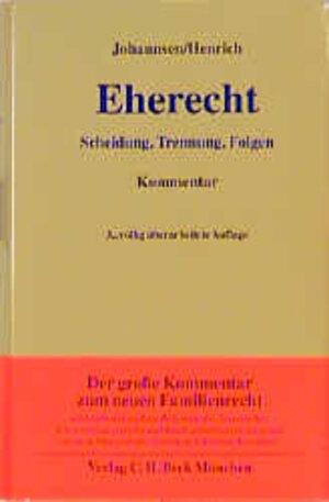 Buchcover Eherecht  | EAN 9783406435300 | ISBN 3-406-43530-0 | ISBN 978-3-406-43530-0