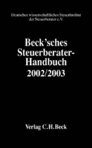 Buchcover Beck'sches Steuerberater-Handbuch 2002/2003  | EAN 9783406489198 | ISBN 3-406-48919-2 | ISBN 978-3-406-48919-8