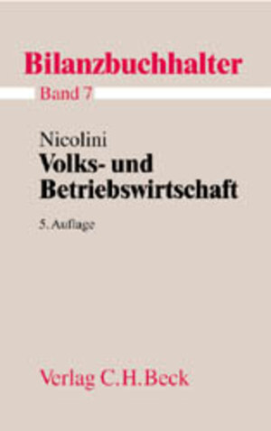 Buchcover Bilanzbuchhalter / Volks- und Betriebswirtschaft | Hans J. Nicolini | EAN 9783406507144 | ISBN 3-406-50714-X | ISBN 978-3-406-50714-4
