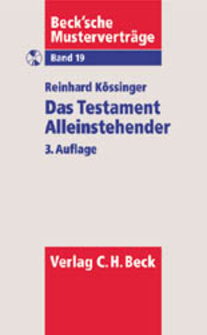 Buchcover Das Testament Alleinstehender  | EAN 9783406511516 | ISBN 3-406-51151-1 | ISBN 978-3-406-51151-6