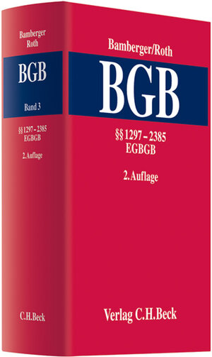 Buchcover Kommentar zum Bürgerlichen Gesetzbuch  Bd. 3: §§ 1297 - 2385, EGBGB  | EAN 9783406542220 | ISBN 3-406-54222-0 | ISBN 978-3-406-54222-0