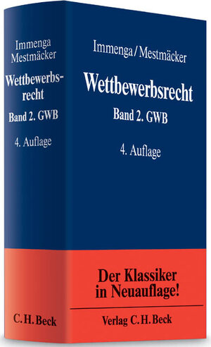Buchcover Wettbewerbsrecht Gesamtwerk. In 2 Bänden / Wettbewerbsrecht  Band 1: EG/Teil 2  | EAN 9783406551796 | ISBN 3-406-55179-3 | ISBN 978-3-406-55179-6