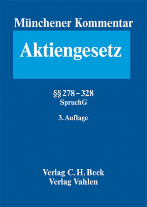 Buchcover Münchener Kommentar zum Aktiengesetz  Bd. 5: §§ 278-328, SpruchG, ÖGesAusG, Österreichisches Konzernrecht  | EAN 9783406554551 | ISBN 3-406-55455-5 | ISBN 978-3-406-55455-1