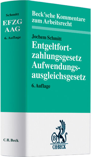 Buchcover Entgeltfortzahlungsgesetz und Aufwendungsausgleichsgesetz | Jochem Schmitt | EAN 9783406566394 | ISBN 3-406-56639-1 | ISBN 978-3-406-56639-4