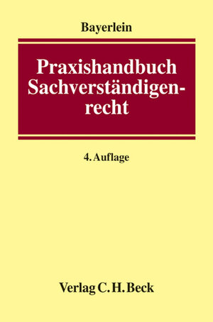 Buchcover Praxishandbuch Sachverständigenrecht  | EAN 9783406568657 | ISBN 3-406-56865-3 | ISBN 978-3-406-56865-7
