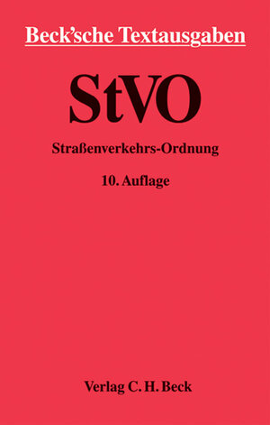 Buchcover Straßenverkehrs-Ordnung  | EAN 9783406573118 | ISBN 3-406-57311-8 | ISBN 978-3-406-57311-8