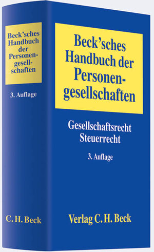 Buchcover Beck'sches Handbuch der Personengesellschaften  | EAN 9783406581403 | ISBN 3-406-58140-4 | ISBN 978-3-406-58140-3