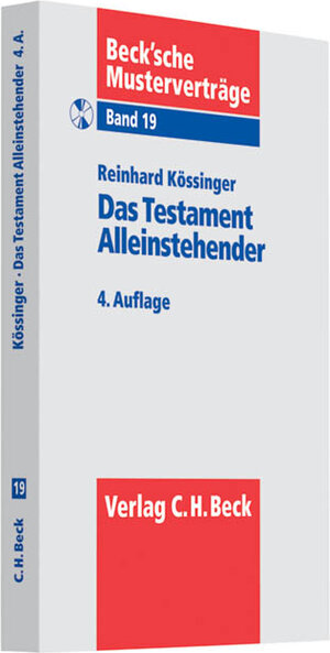 Buchcover Das Testament Alleinstehender  | EAN 9783406587054 | ISBN 3-406-58705-4 | ISBN 978-3-406-58705-4