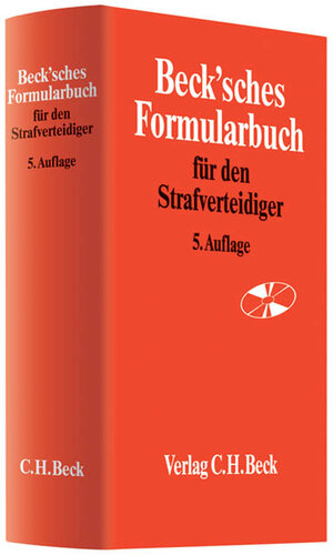 Buchcover Beck'sches Formularbuch für den Strafverteidiger  | EAN 9783406588877 | ISBN 3-406-58887-5 | ISBN 978-3-406-58887-7
